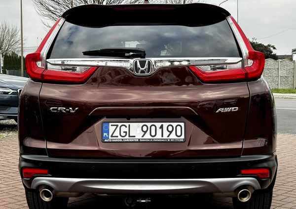 Honda CR-V cena 107999 przebieg: 109820, rok produkcji 2019 z Świebodzin małe 562